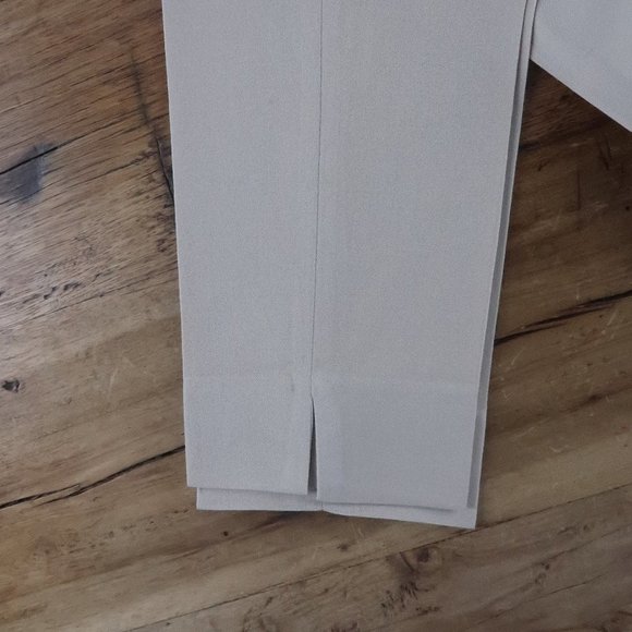 MONDI TAN VINTAGE PURE NEW WOOL PLEATED OFFICE TROUSERS WOMENS EUROPE SIZE 34 - Picture 2 of 10